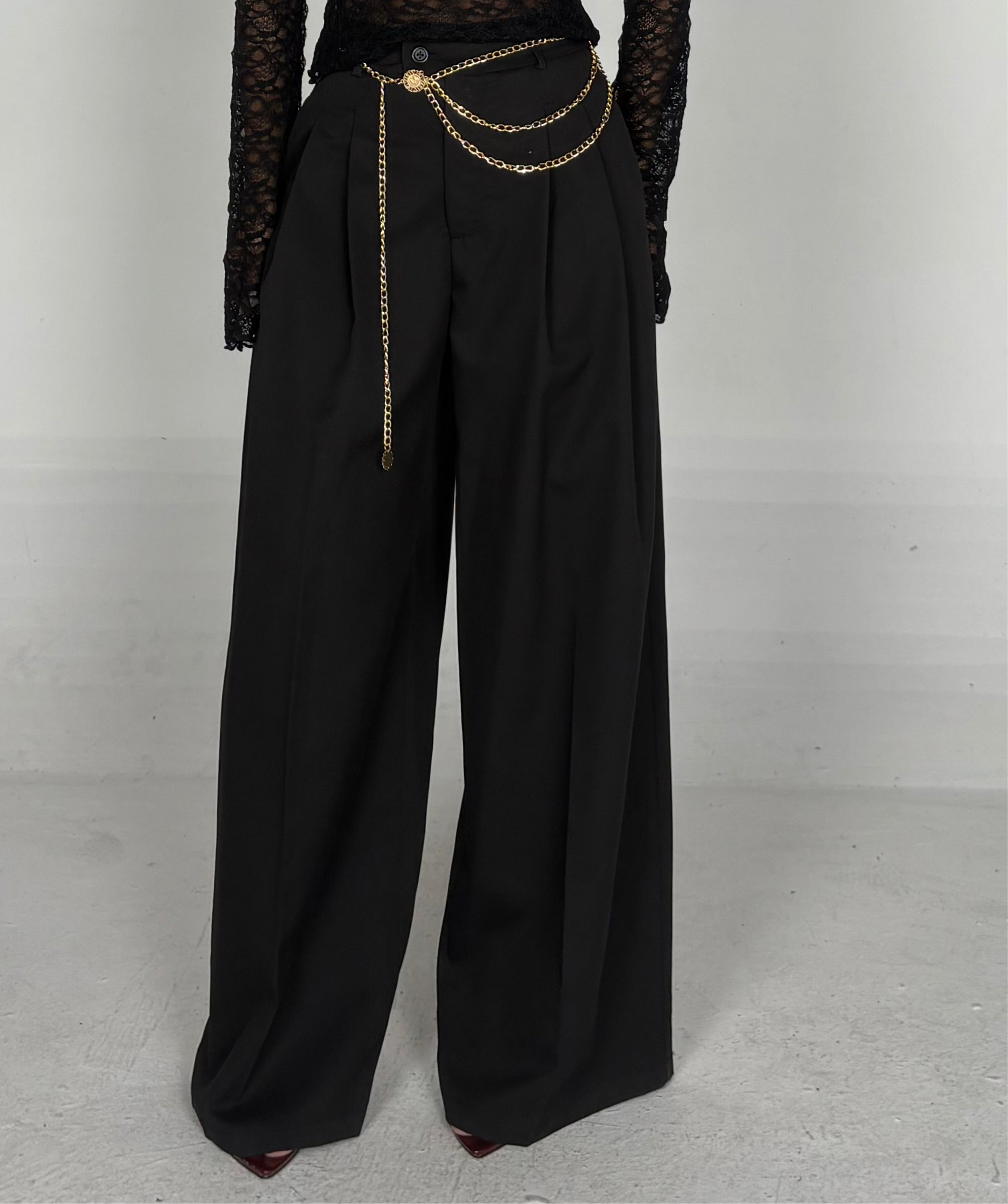 Pantalone palazzo nero