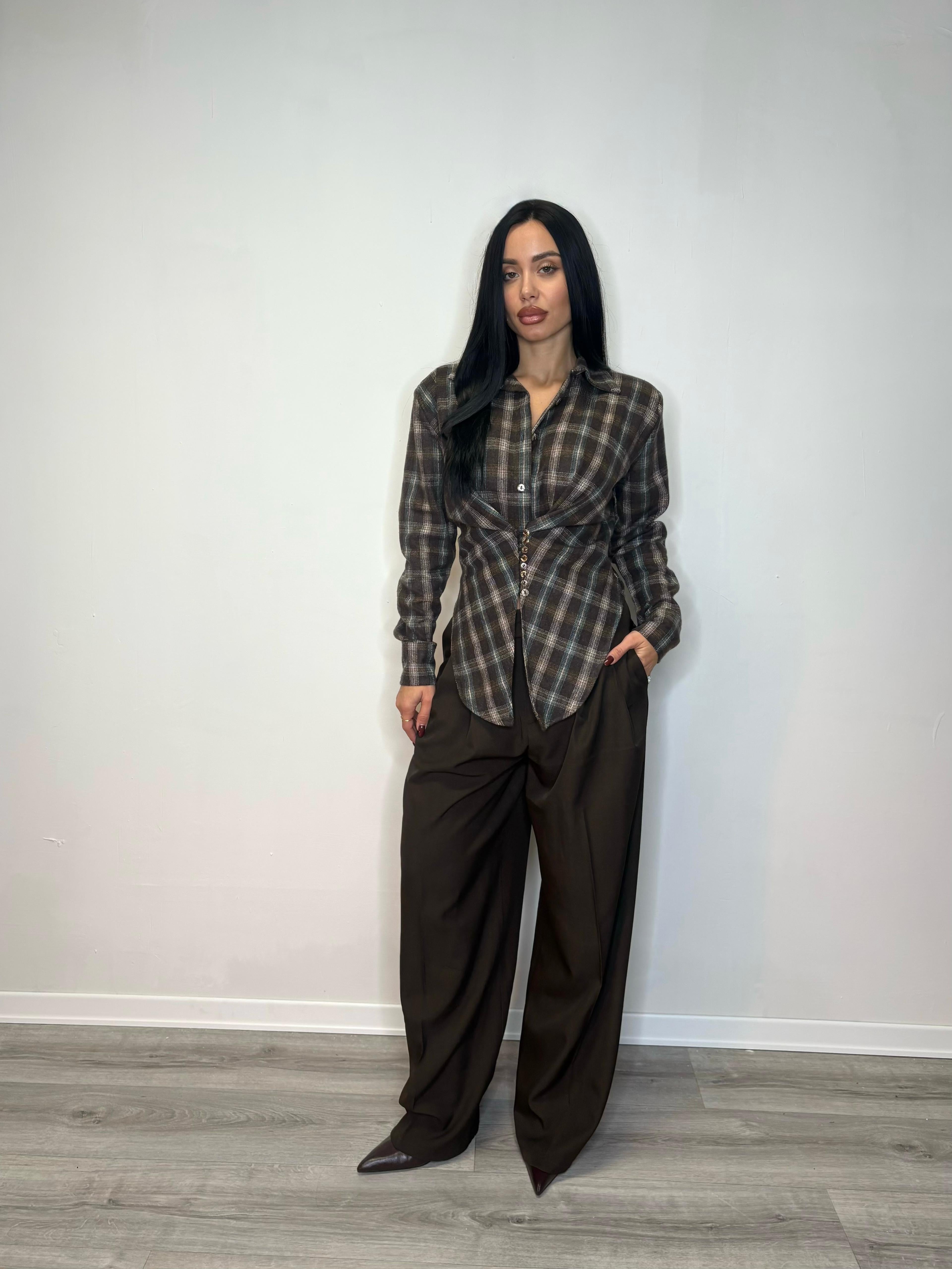 Camicia tartan avvitata