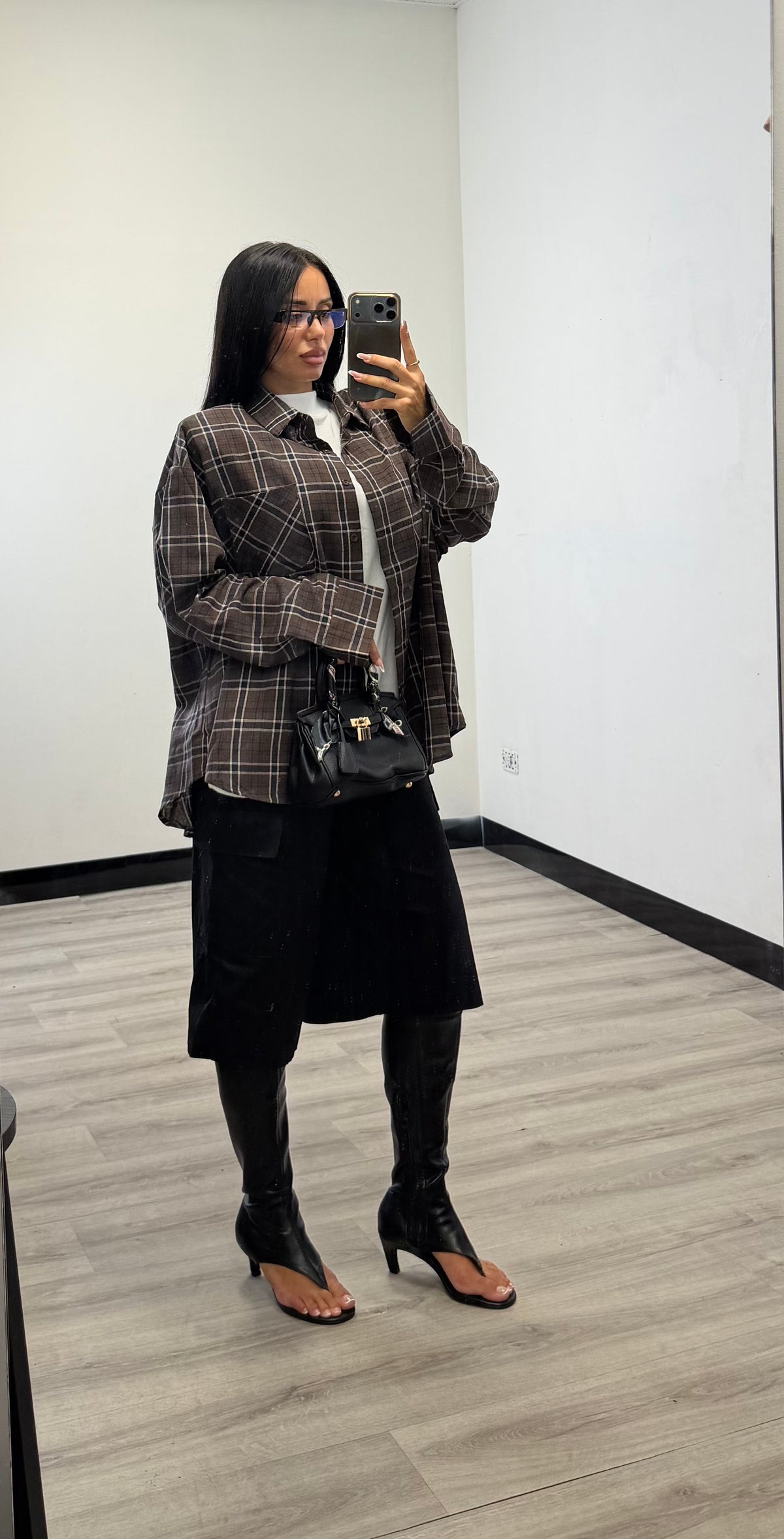 CAMICIA OVERSIZE TARTAN