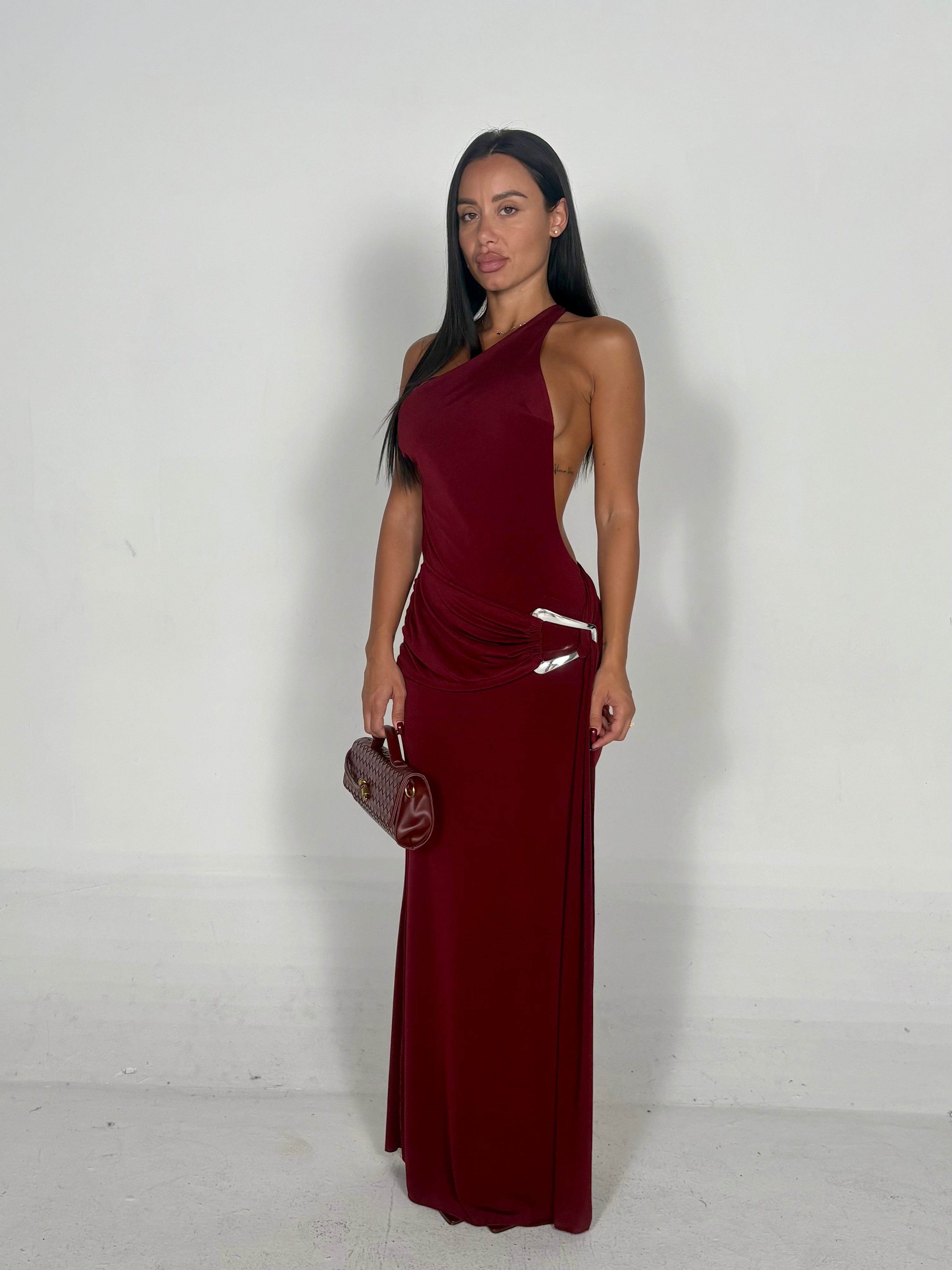 Abito LINDA bordeaux