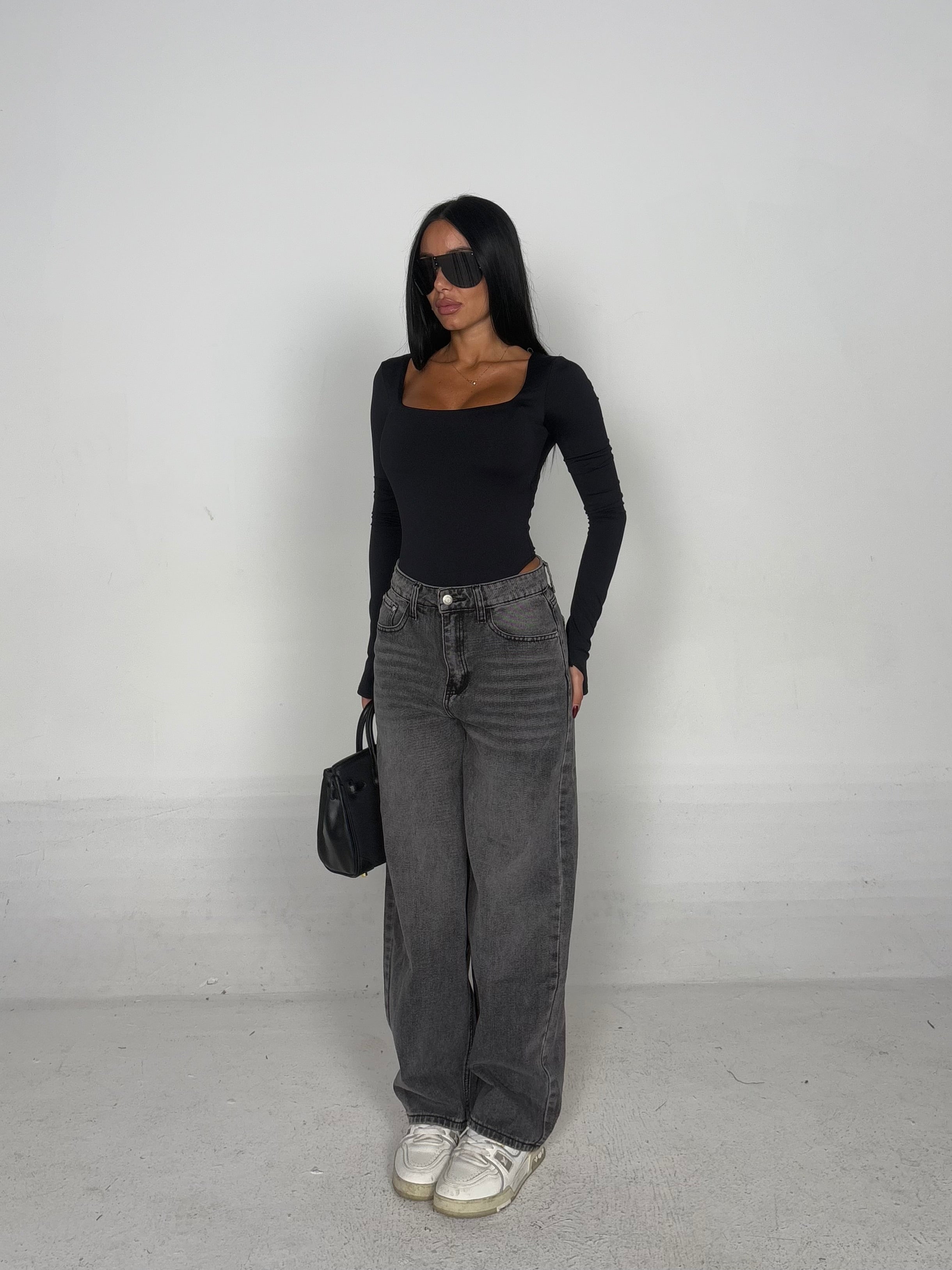 Jeans baggy nero
