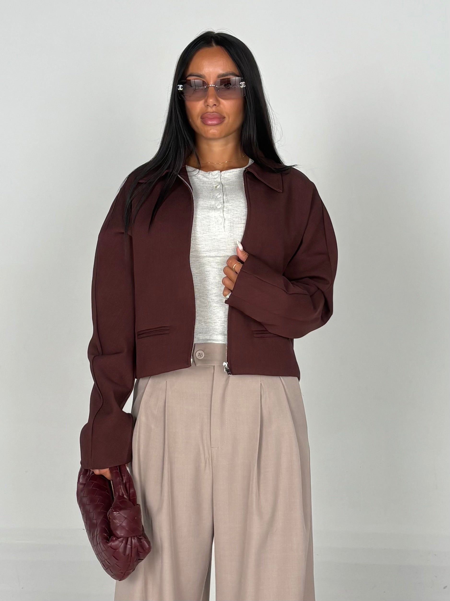 Bomber bordeaux
