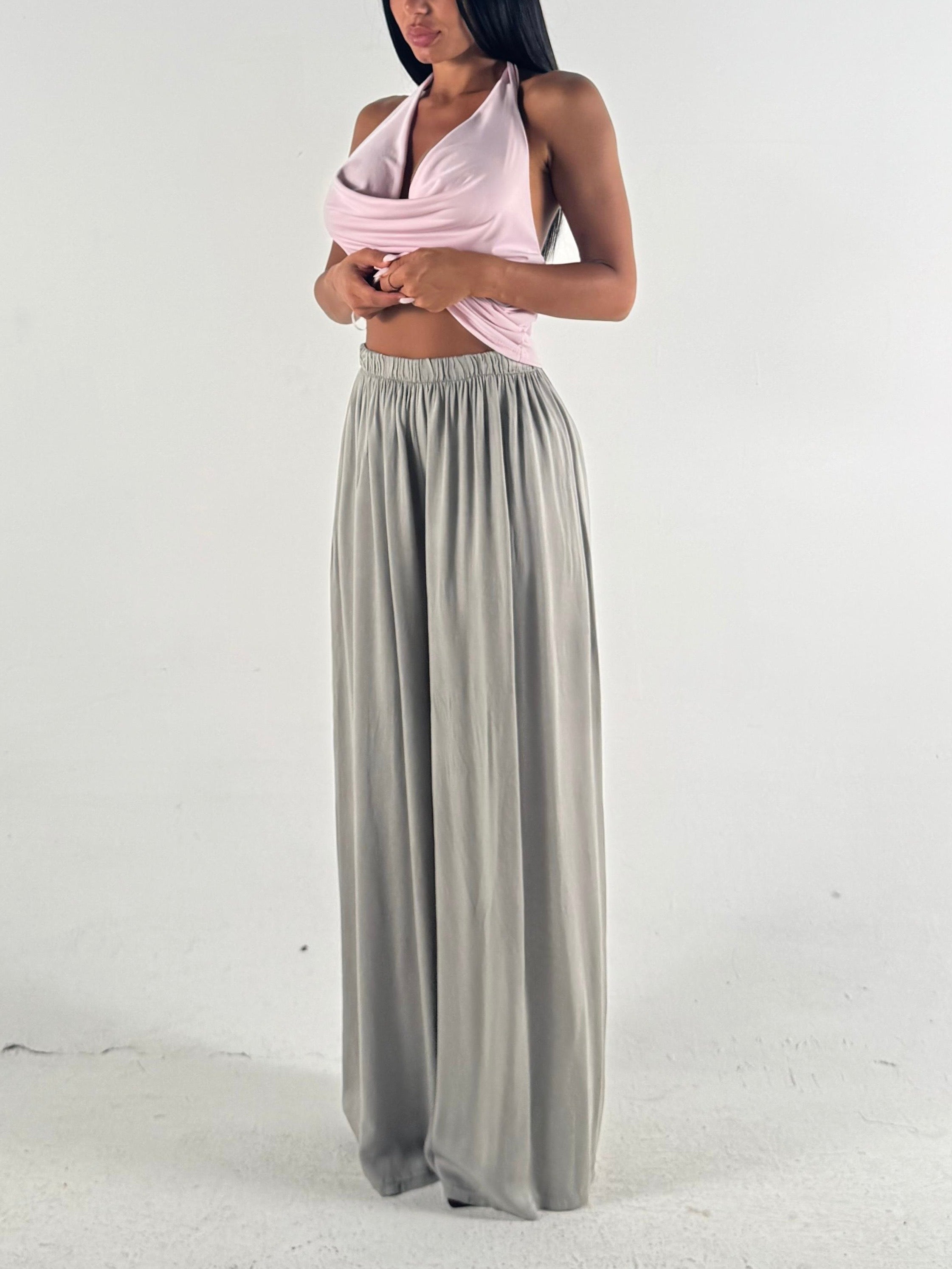 Pantalone in tessuto fango