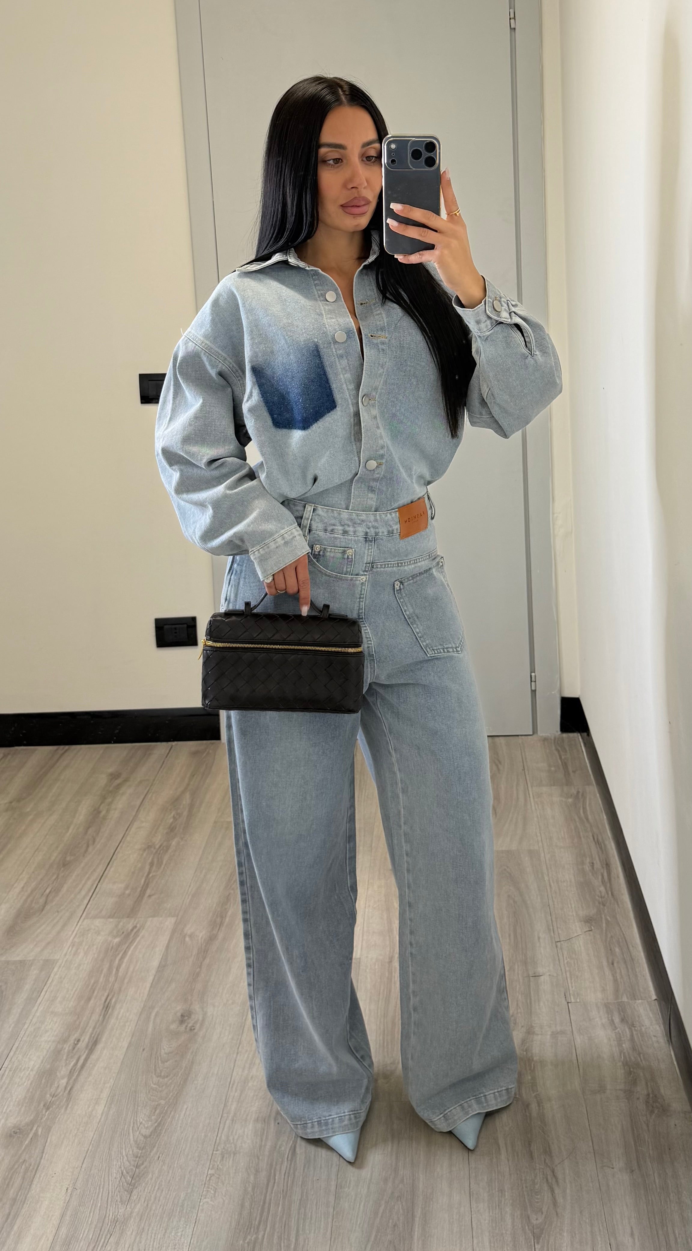 Coordinato denim con camicia