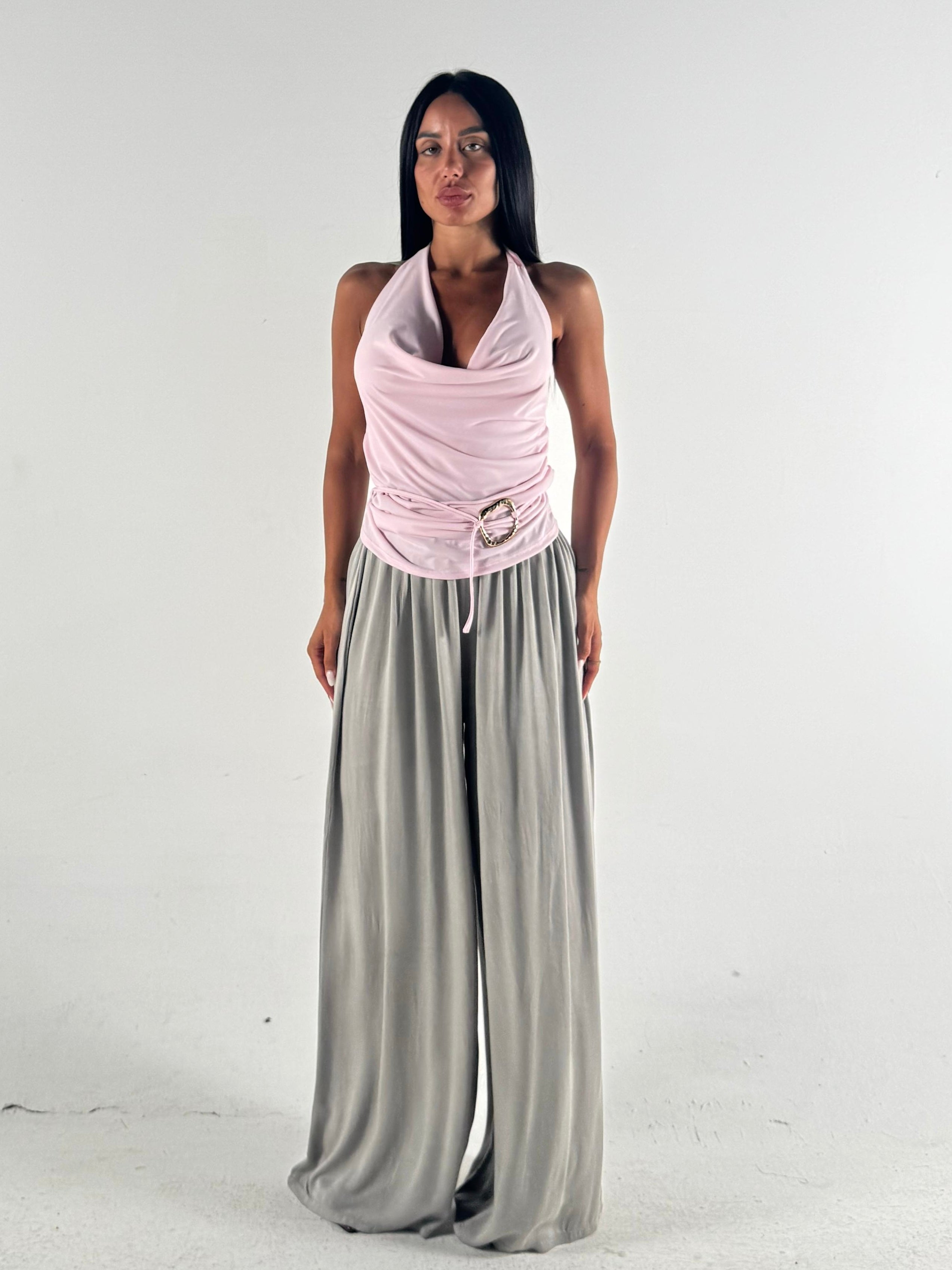 Pantalone in tessuto fango
