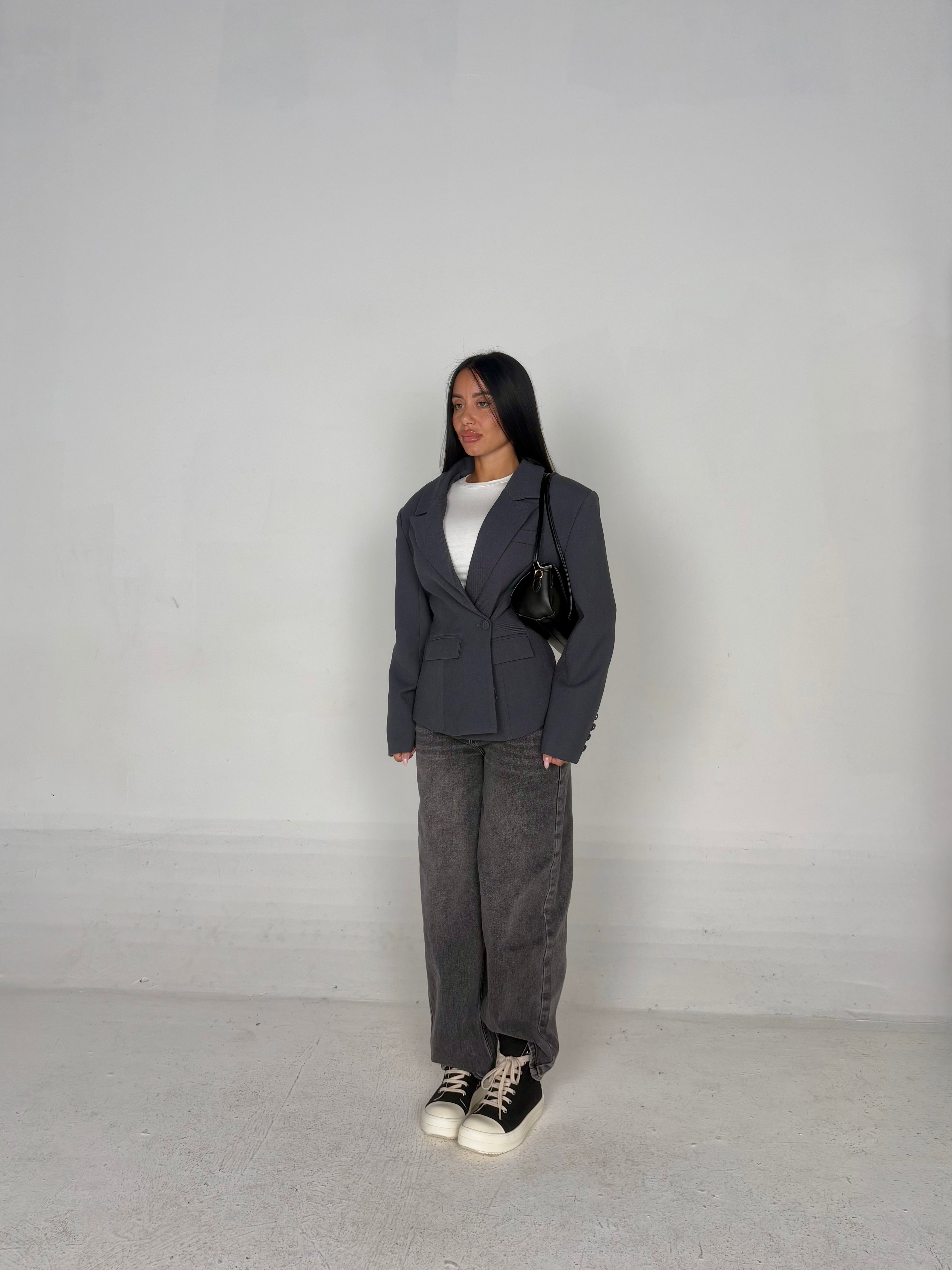 Blazer avvitato grigio