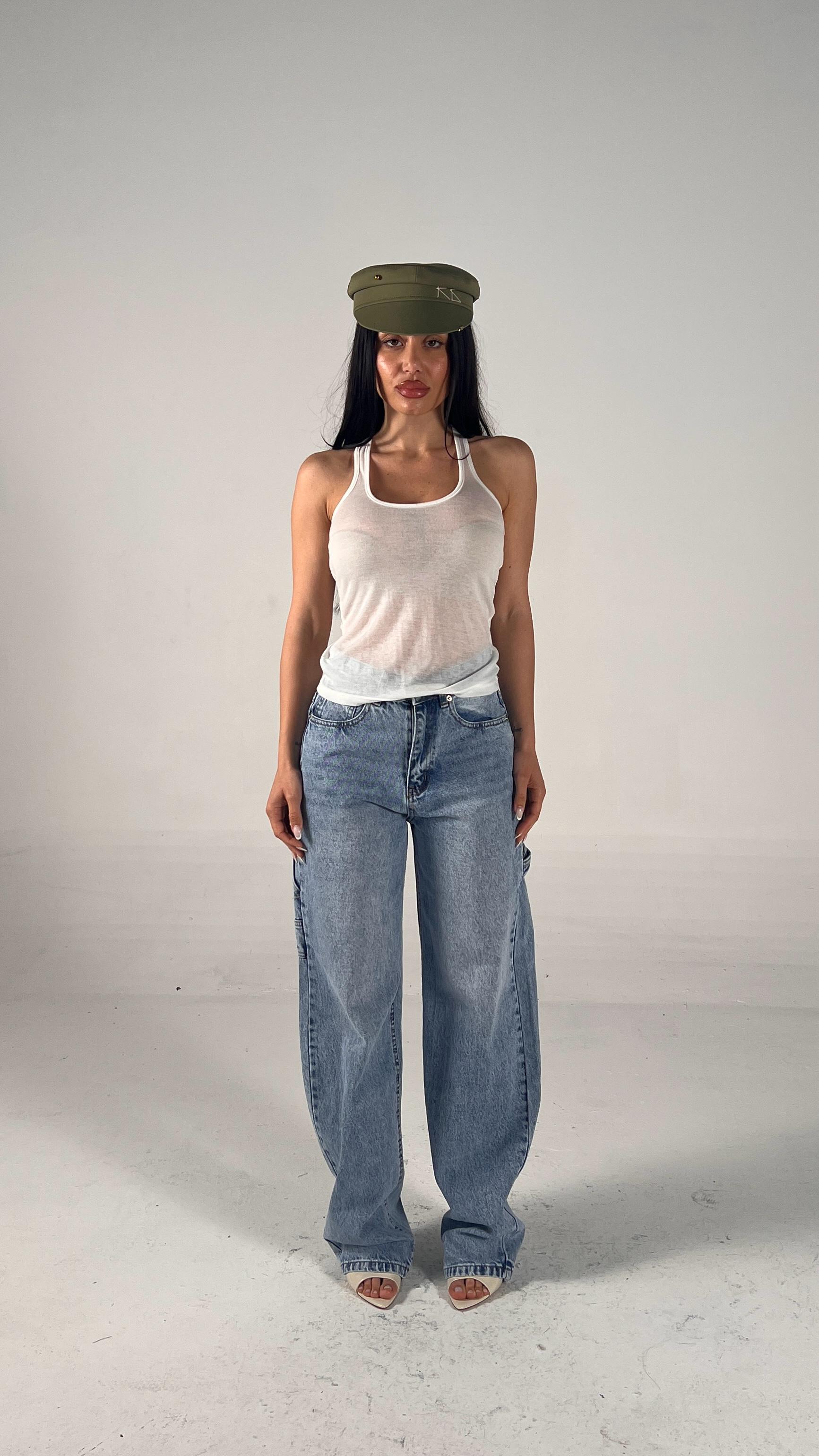 Maglia con canotta bianco