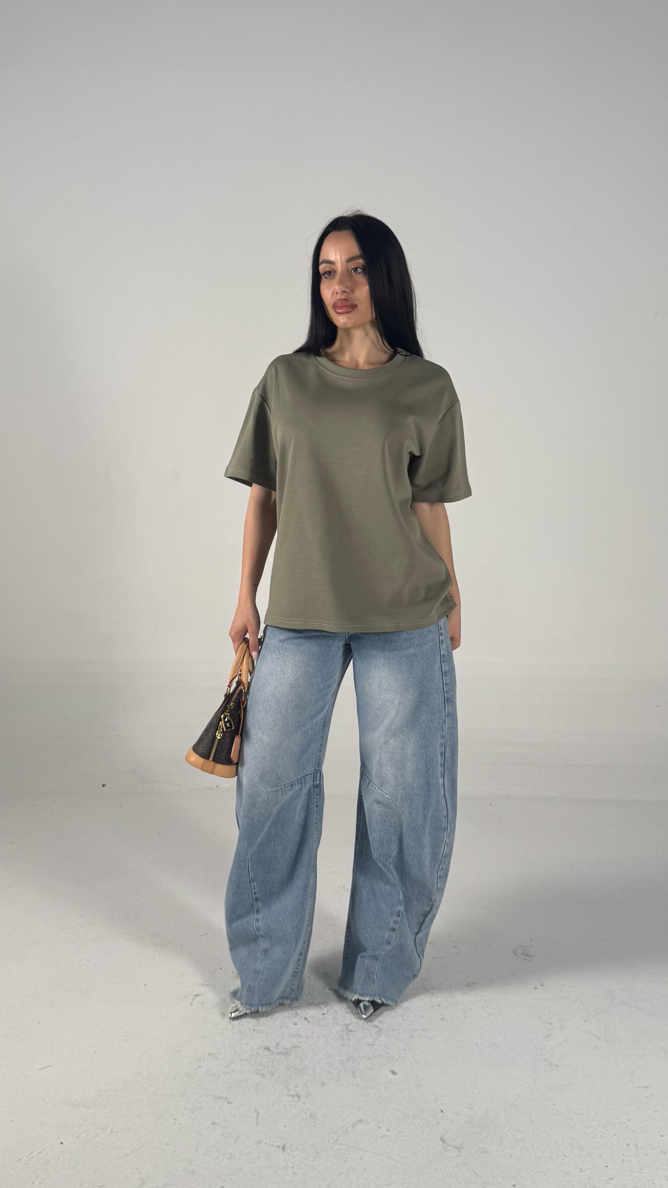 T-shirt basic verde