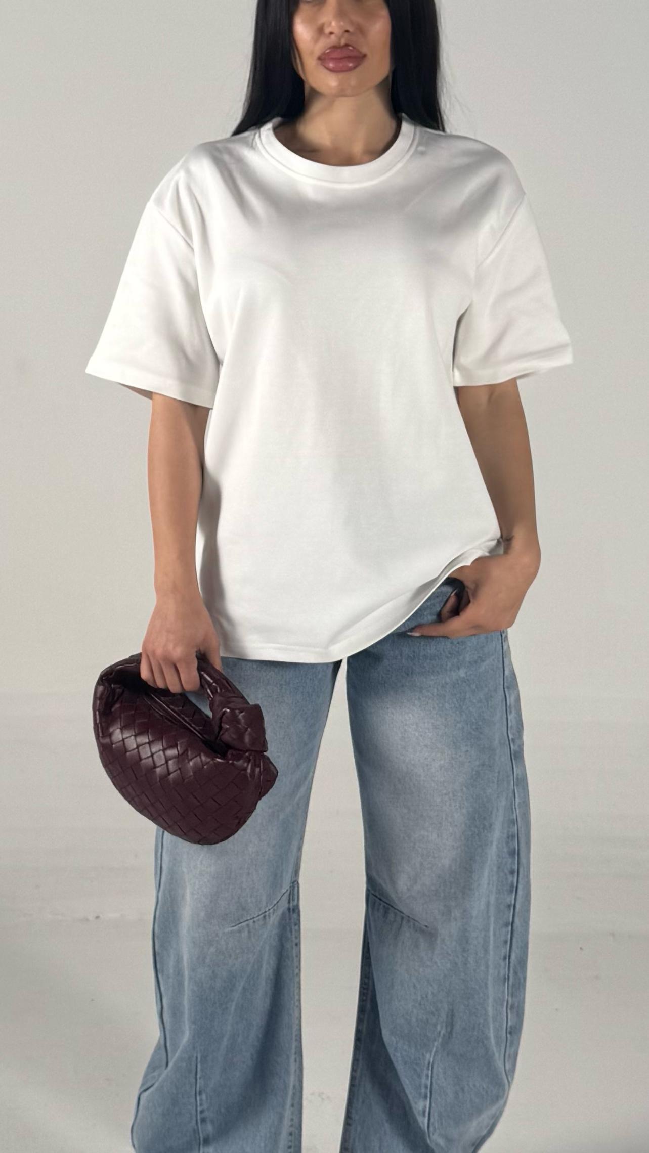 T-shirt basic bianco