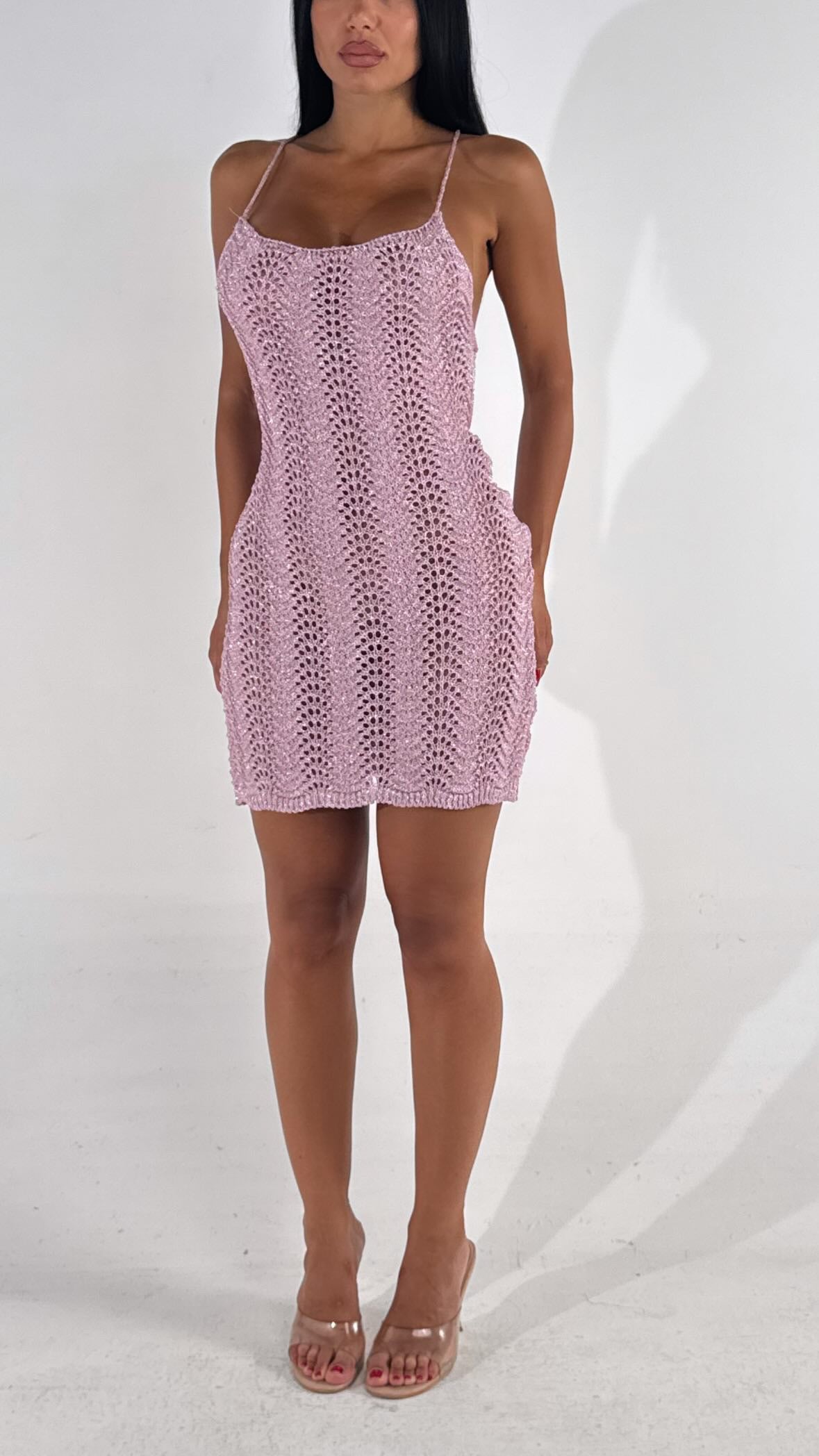 Mini dress LUREX rosa