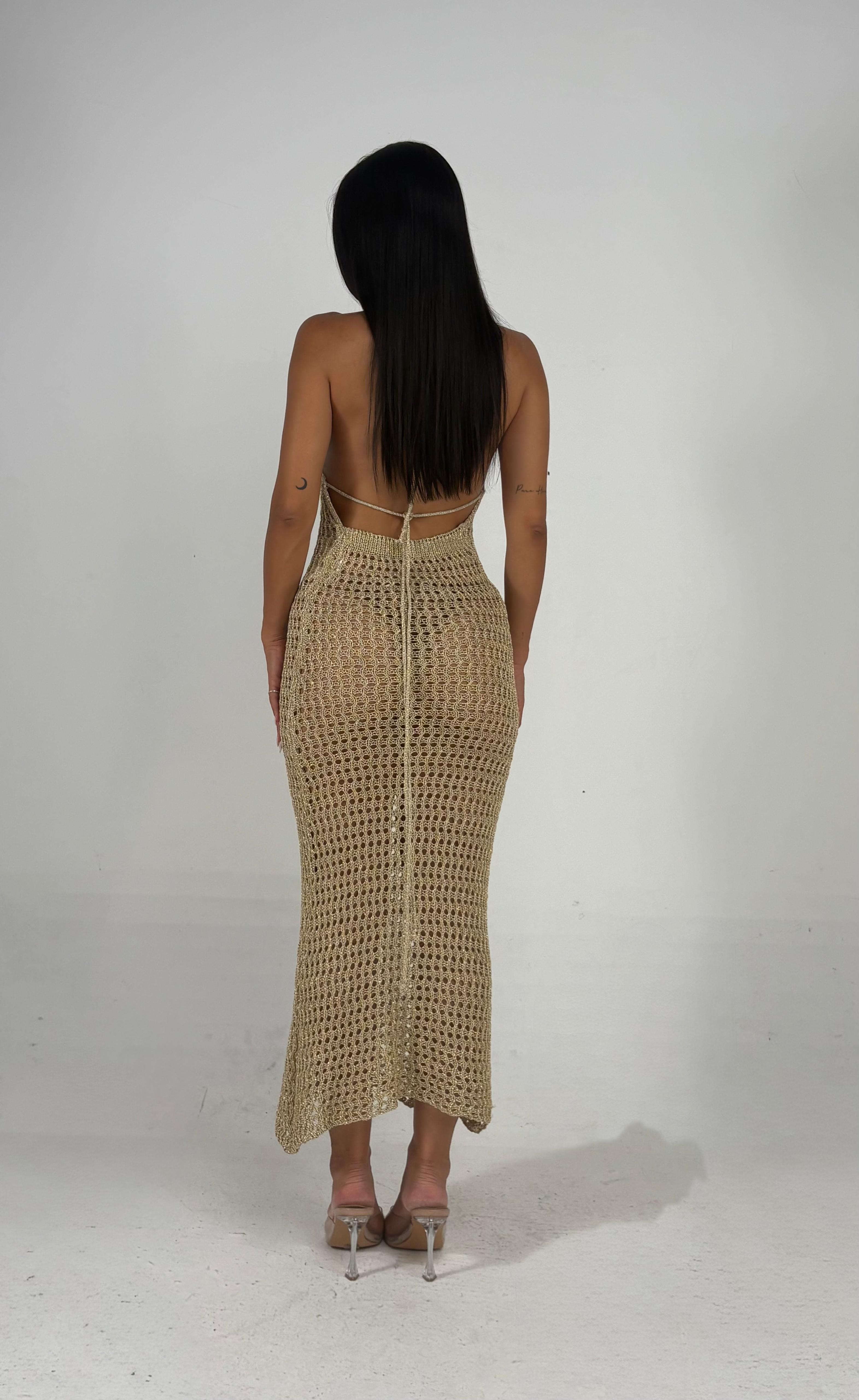 Abito in filo LUREX oro