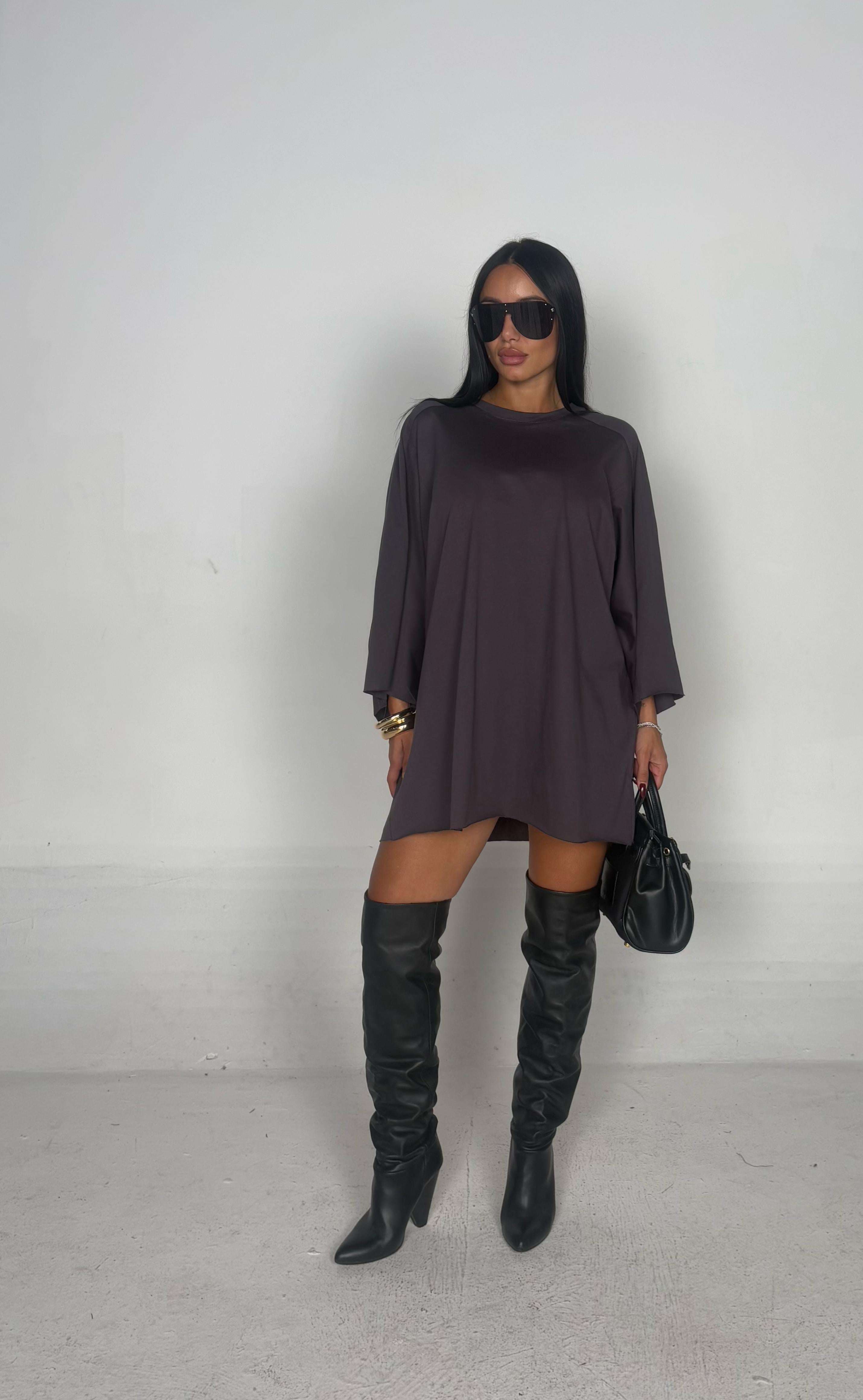 Maglia oversize grigio